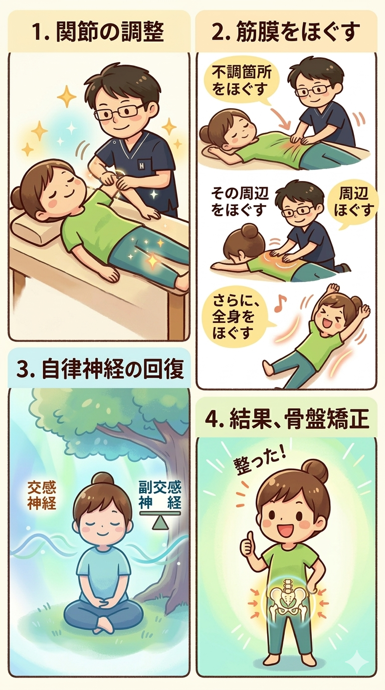 おおい整体院施術の流れ